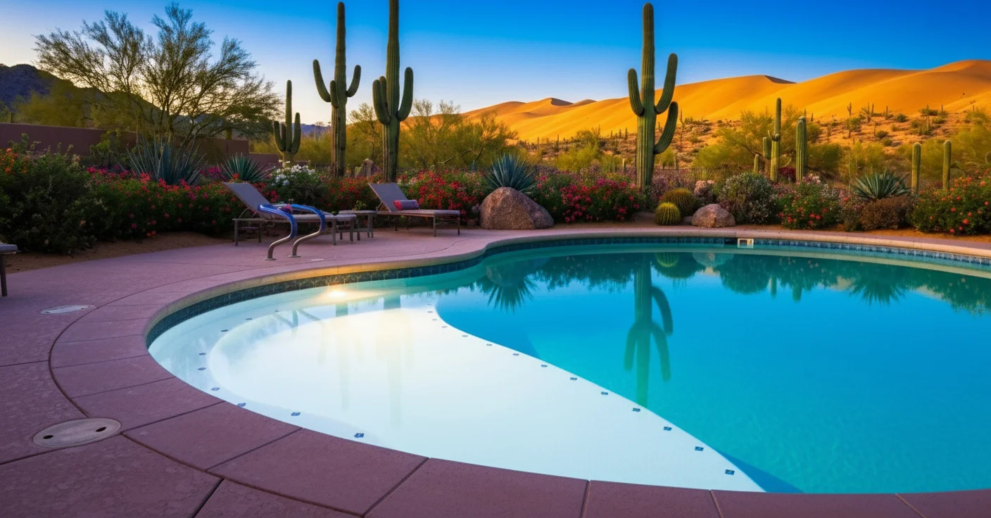 After - beautifully resurfaced pool