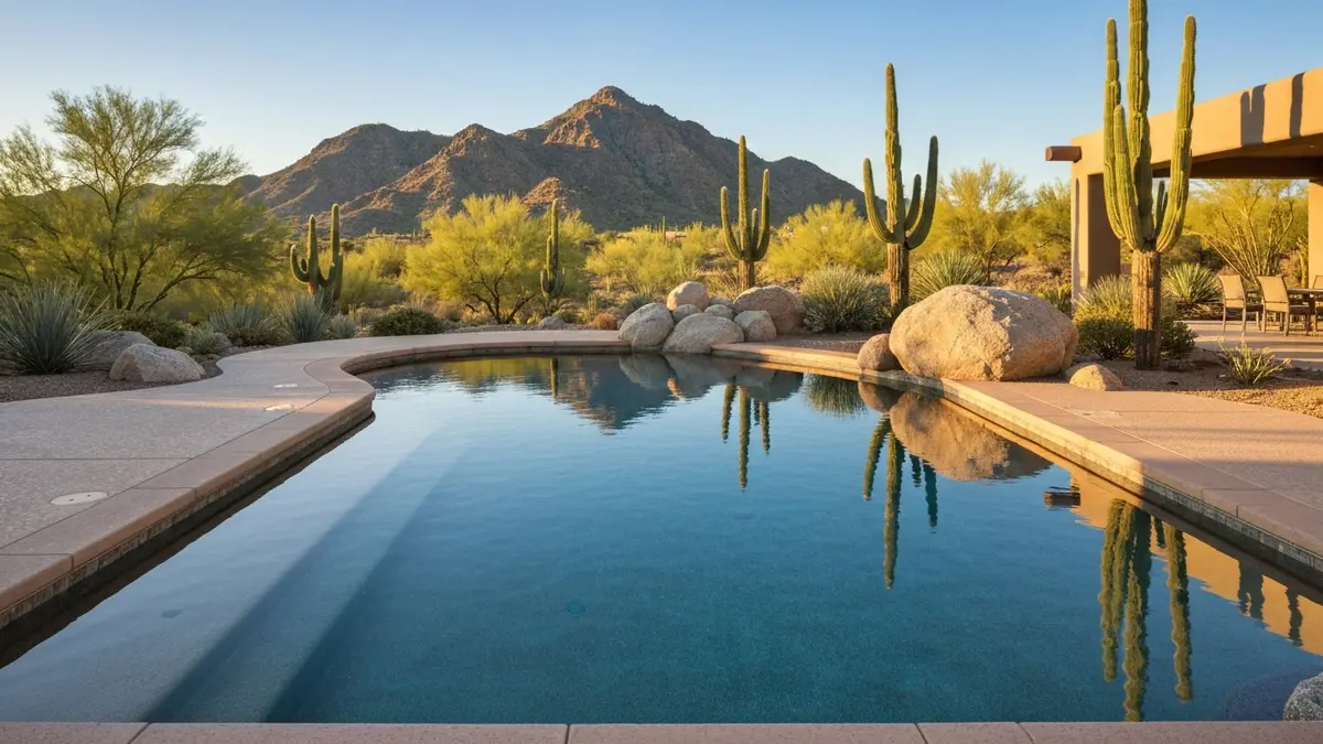 Pool resurfacing in Paradise Valley, Arizona
