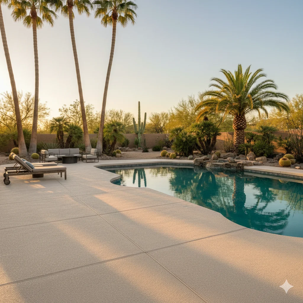 Pool deck resurfacing